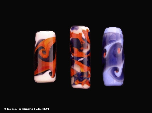 (105) - Blue, Red, Orange